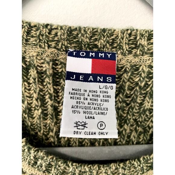 Y2K Tommy Hilfiger Tommy Girl Wool Blend Sweater Women's L - Picture 3 of 9